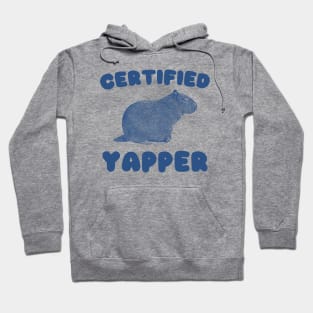 Certified Yapper Shirt, Y2K Iconic Funny Capybara Meme Hoodie